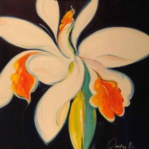 “Big Mama Orchid” 48&quot; x 48&quot; Oil on Canvas