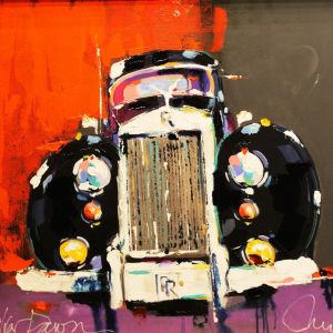 “1950 Rolls Royce Silver Dawn” 40&quot; x 30&quot; Acrylic on Canvas