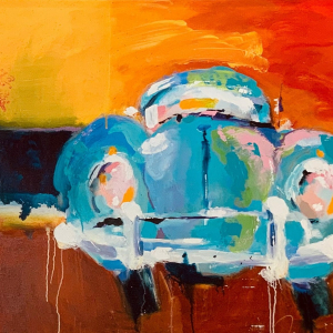 “1961 VW” 40&quot; x 30&quot; Acrylic on Canvas