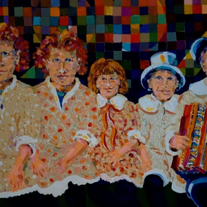 “Borocz Family” 36&quot; x 24&quot; Acrylic on Canvas