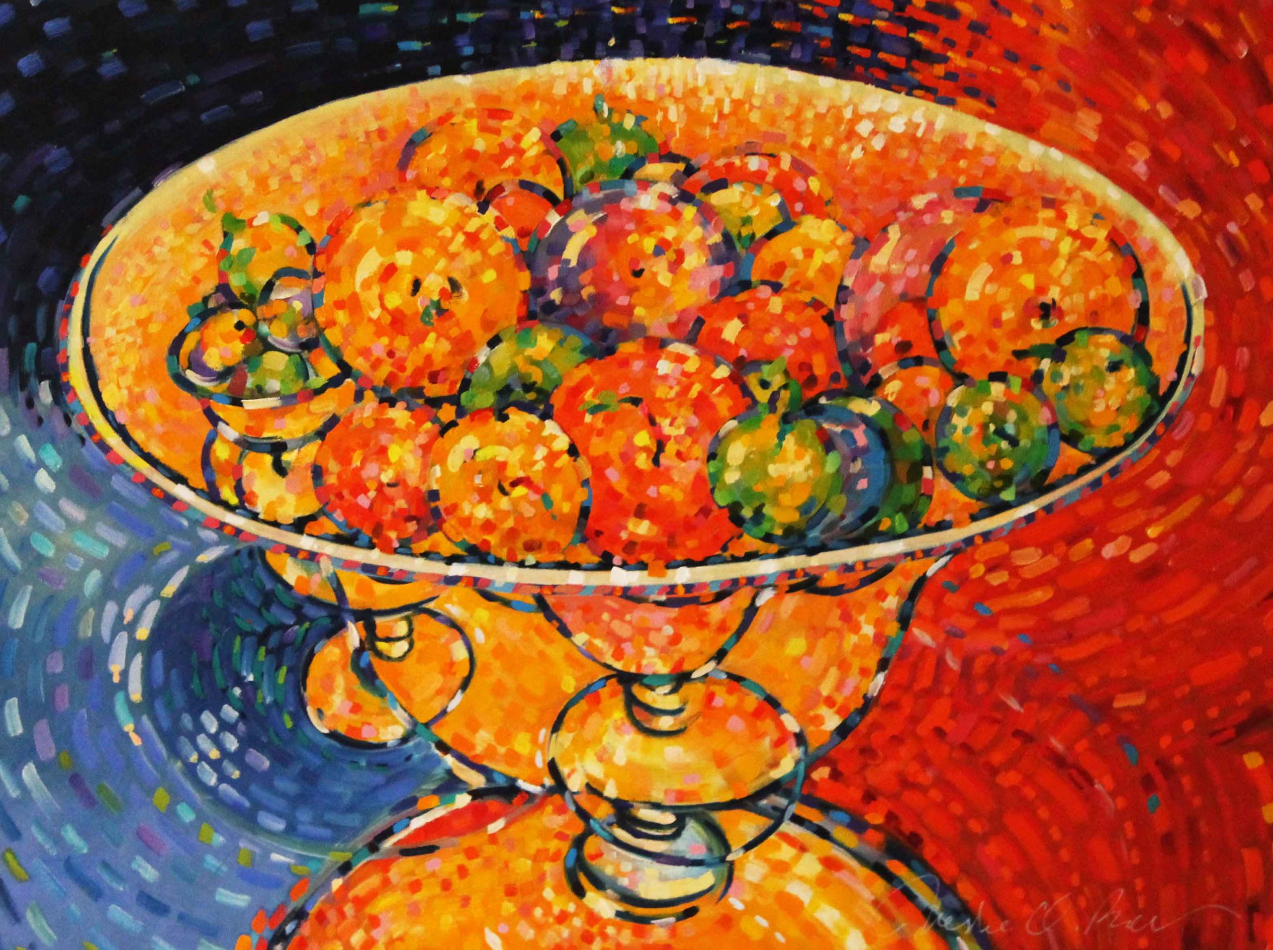 “Four Yellow Bowls” 40" x 30" Oil on Canvas