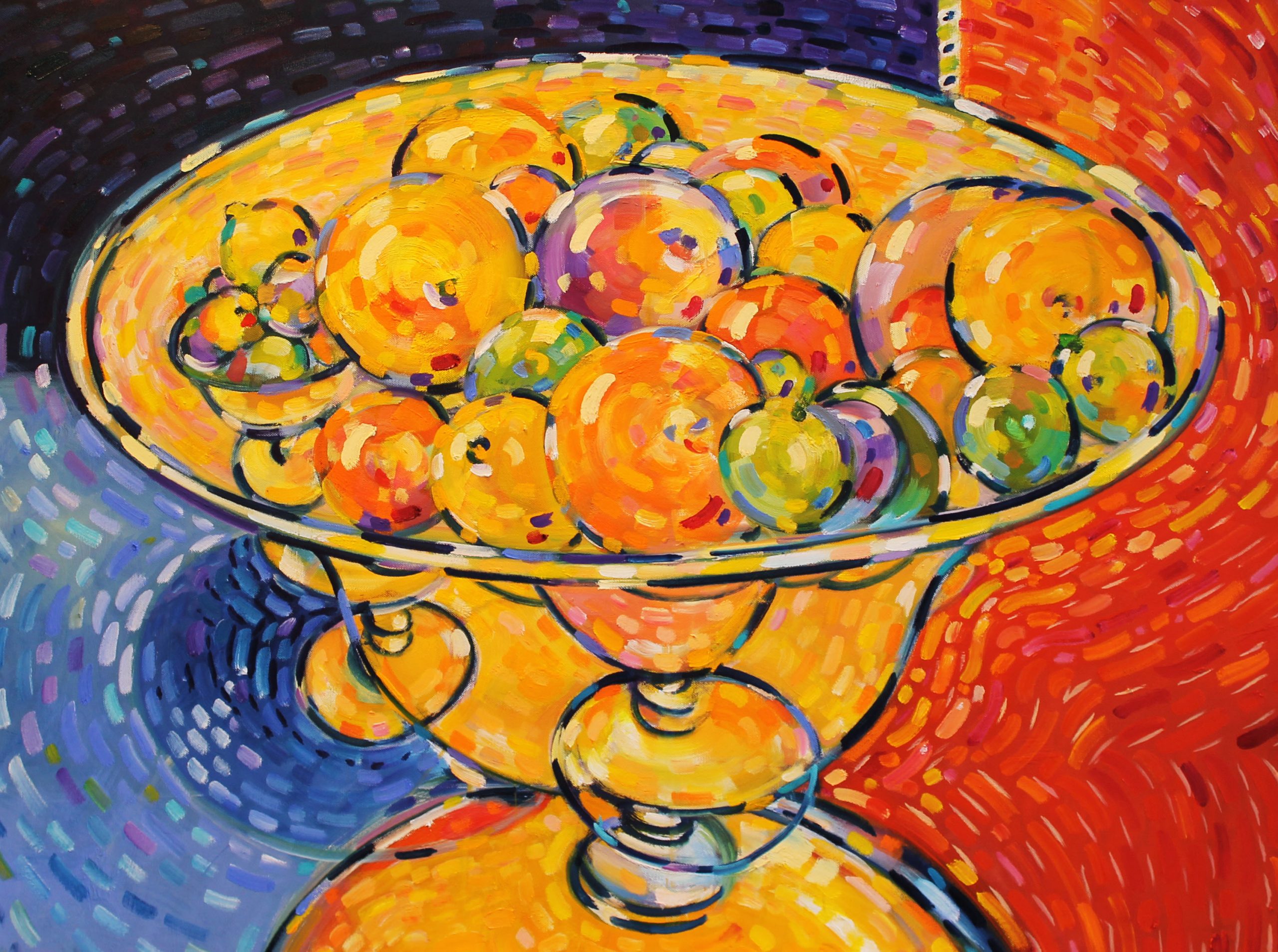 “New Yellow Bowl” 40" x 30" Oil on Canvas