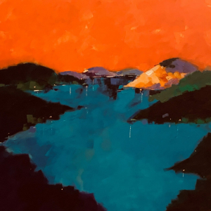 “Tappan Evening” 36&quot; x 36&quot; Oil on Canvas