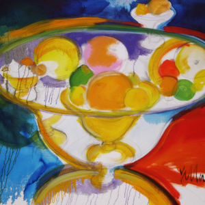 “Yellow Bowl” 40&quot; x 30&quot; Oil on Canvas