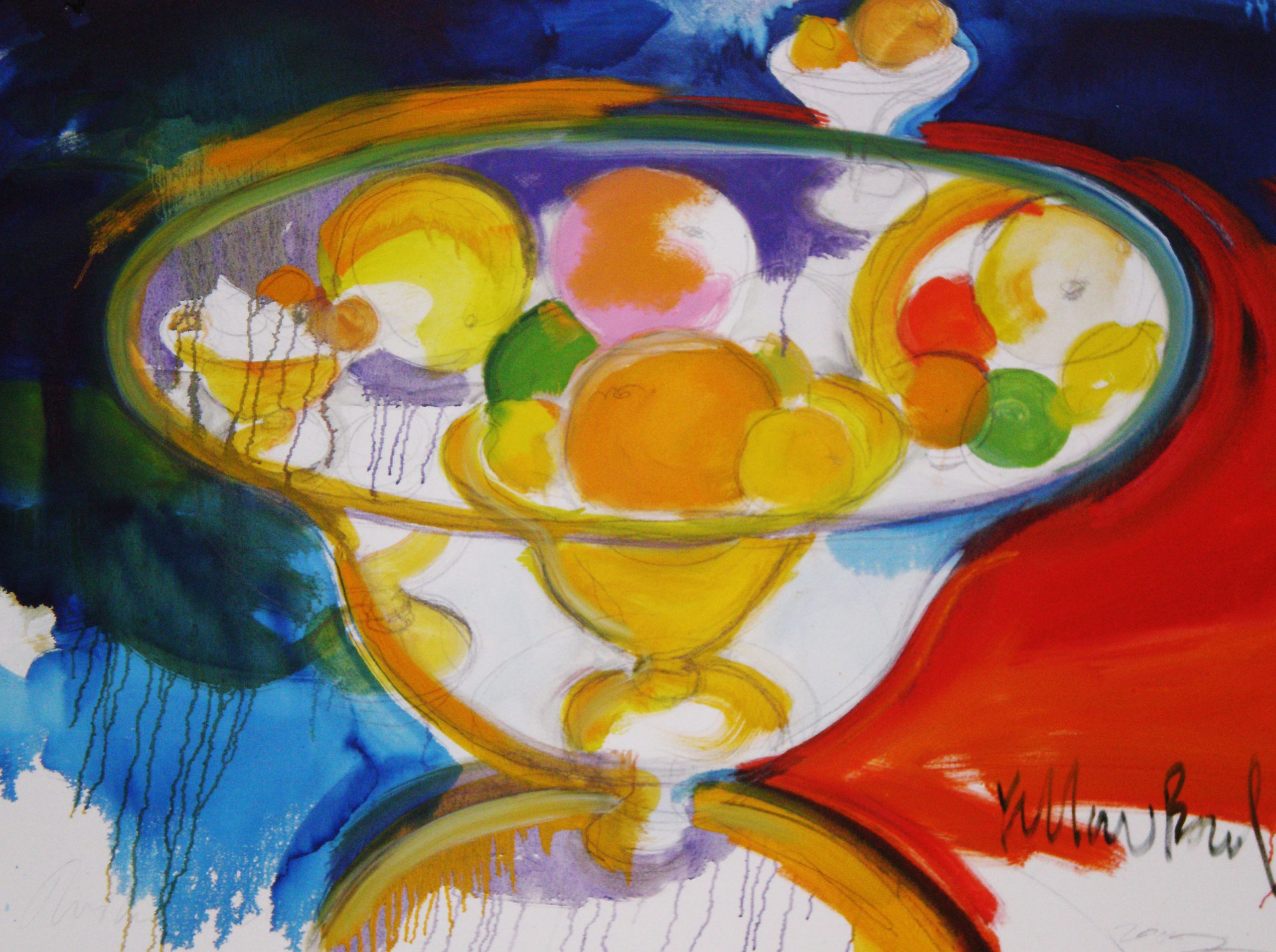 “Yellow Bowl” 40" x 30" Oil on Canvas