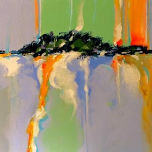 “Barrier Islands” 48&quot; x 20&quot; Acrylic on Canvas