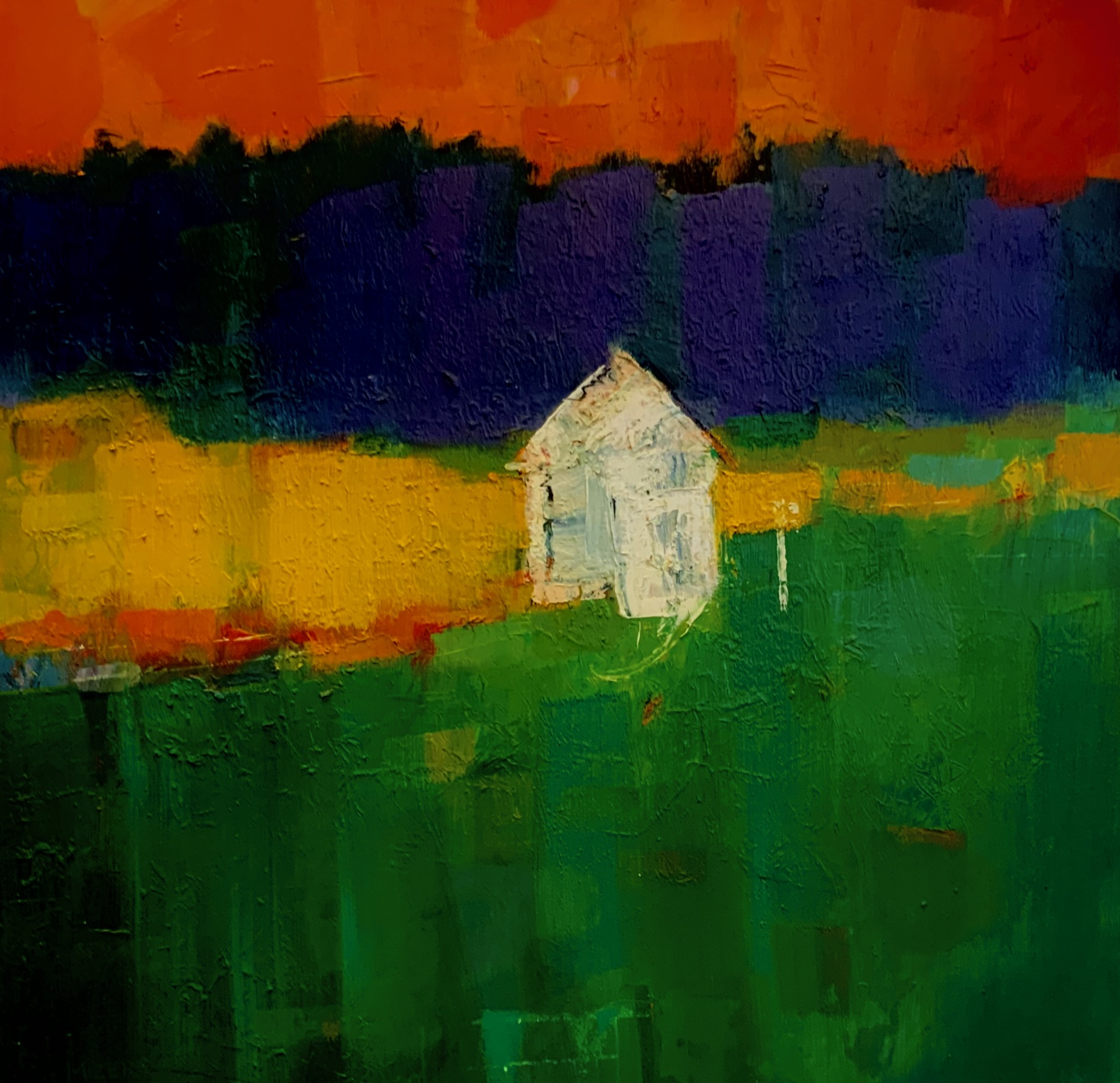 “Mizer Barn” 24" x 24" Acrylic on Canvas