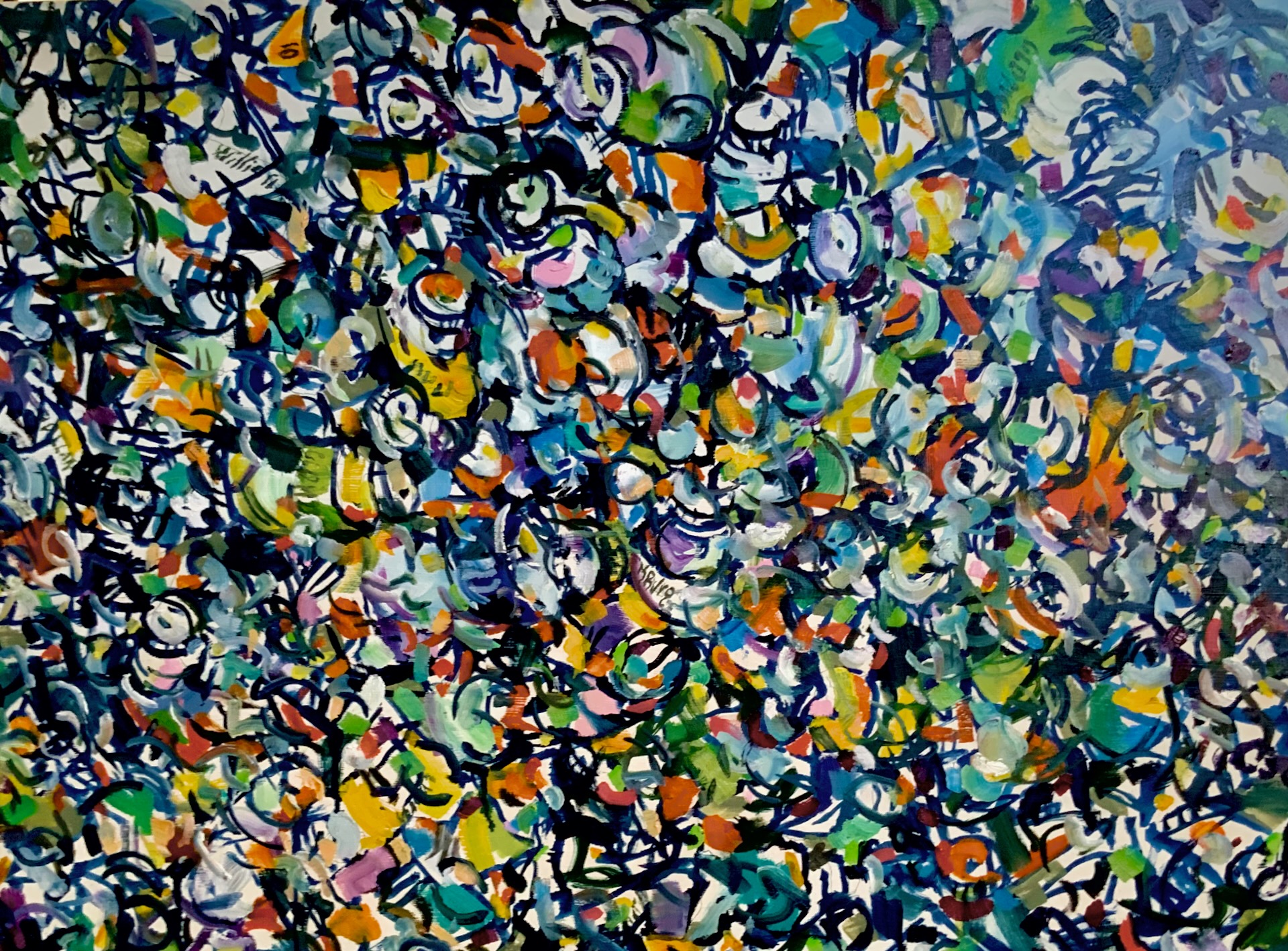 “Bottom Drawer of Paint Box” 40" x 30" Oil on Canvas