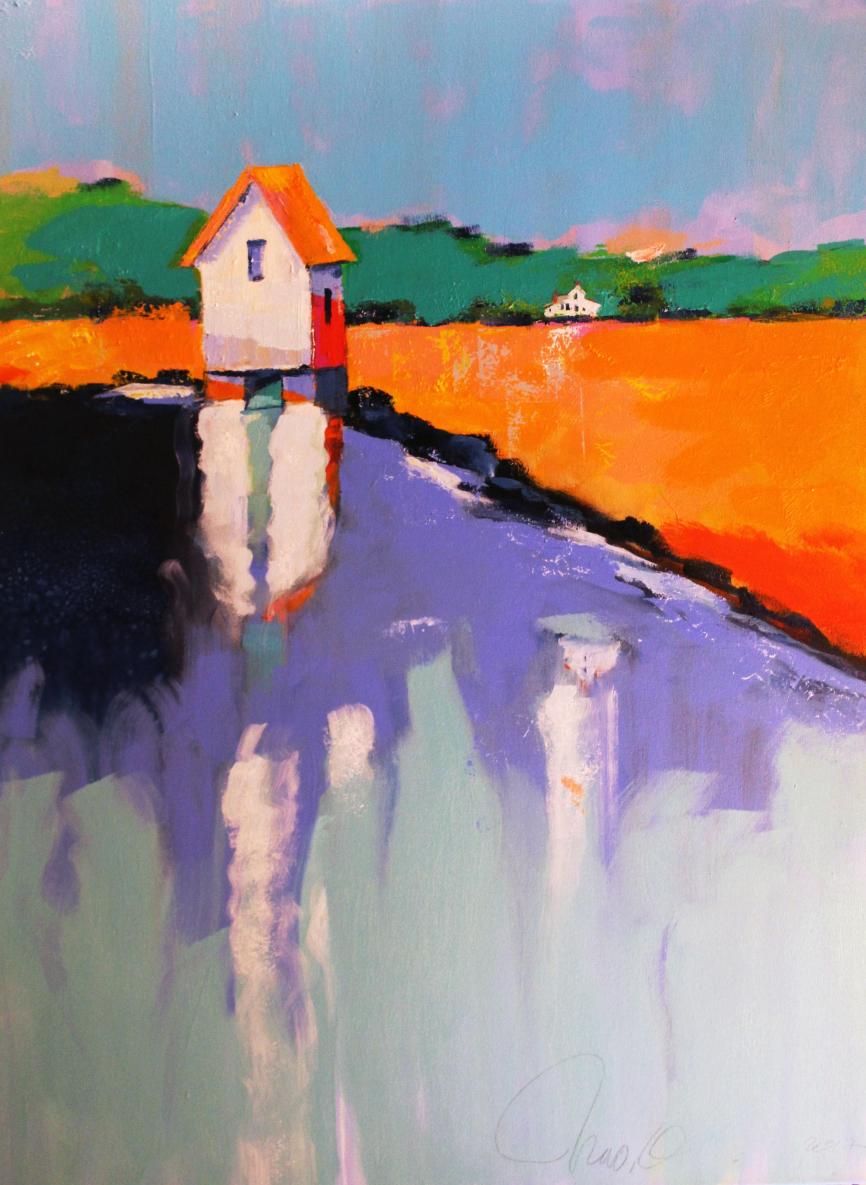 “Springhouse” 48" x 36" Acrylic on Canvas